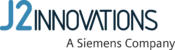 J2 innovations a siemens company logo with tagline deep blue rgb copy